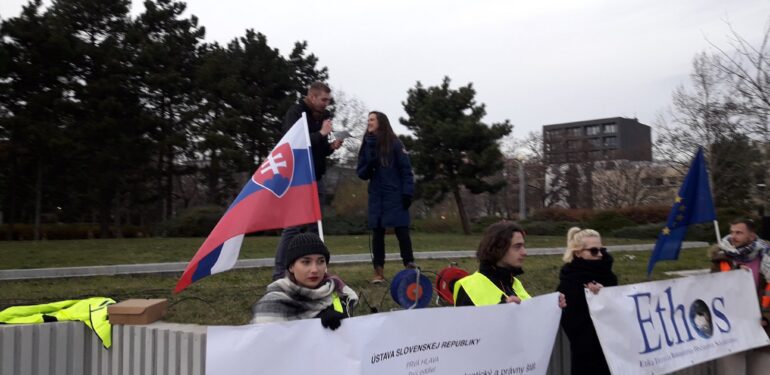 Alena Krempaska na pochode